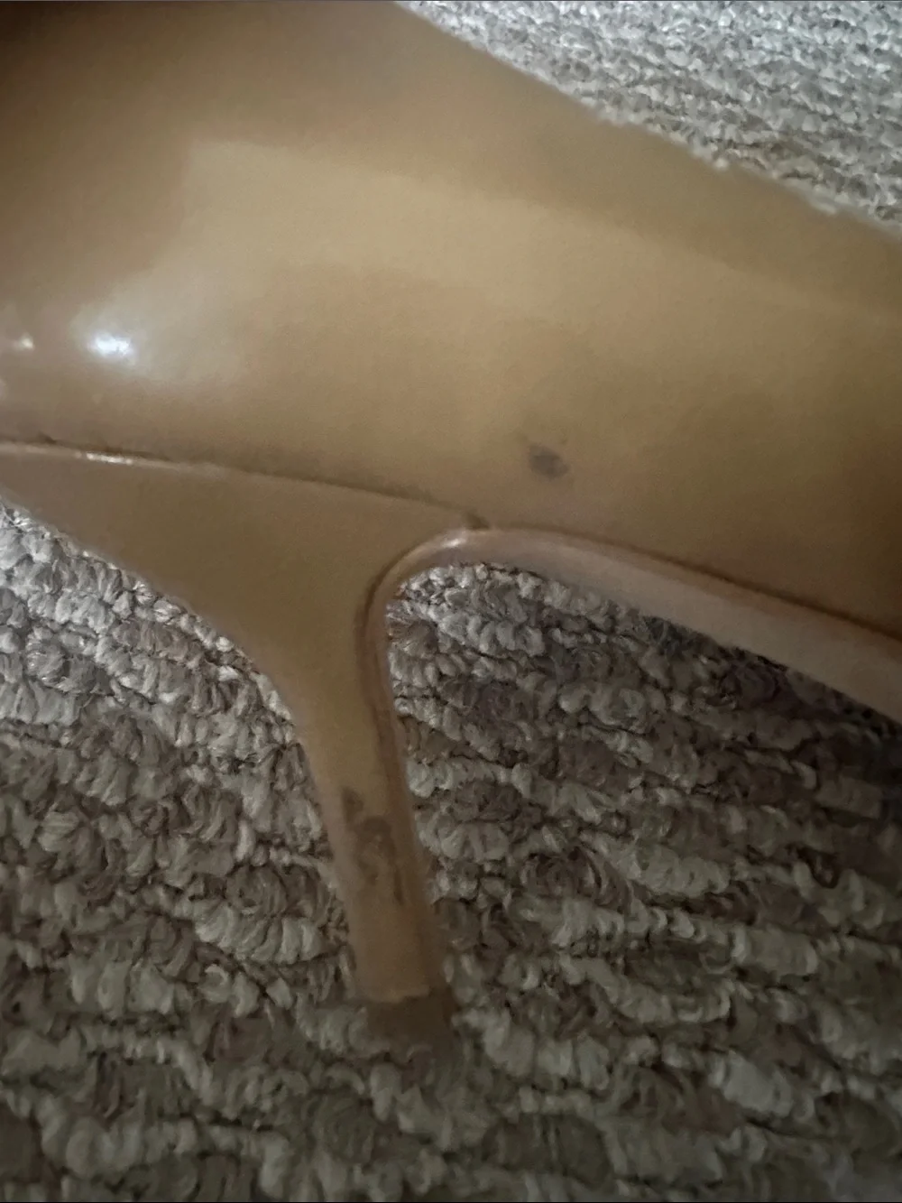 kate spade Tan Nude Patent Leather Round-Toe Pumps 10M